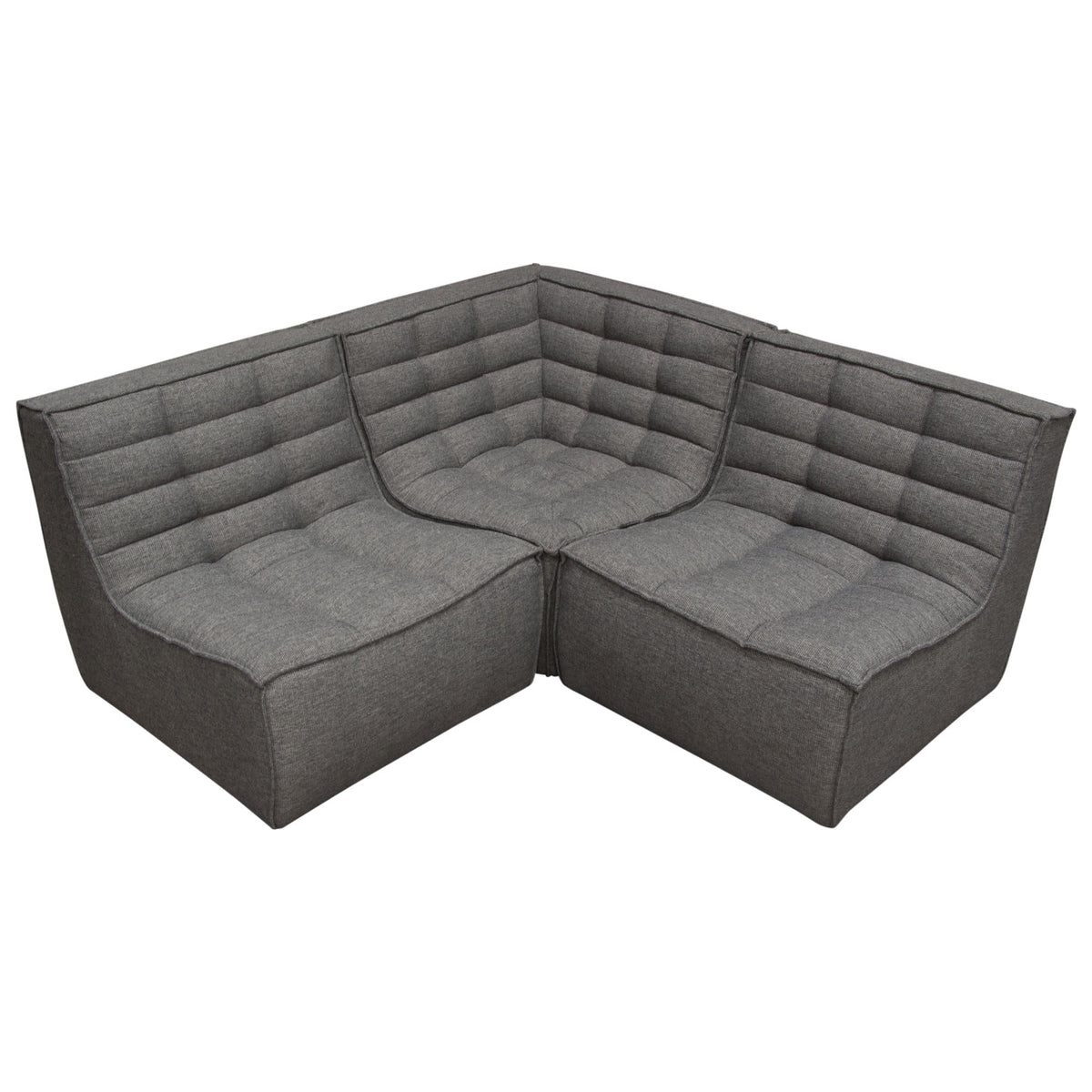 Marshall Grid Tufted Modular Sectional – view 11 – Lusso Furniture Miami
