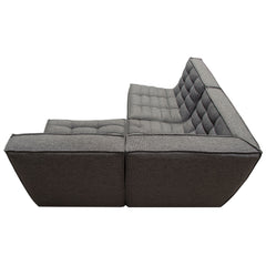 Marshall Grid Tufted Modular Sectional – view 12 – Lusso Furniture Miami