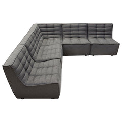 Marshall Grid Tufted Modular Sectional – view 19 – Lusso Furniture Miami