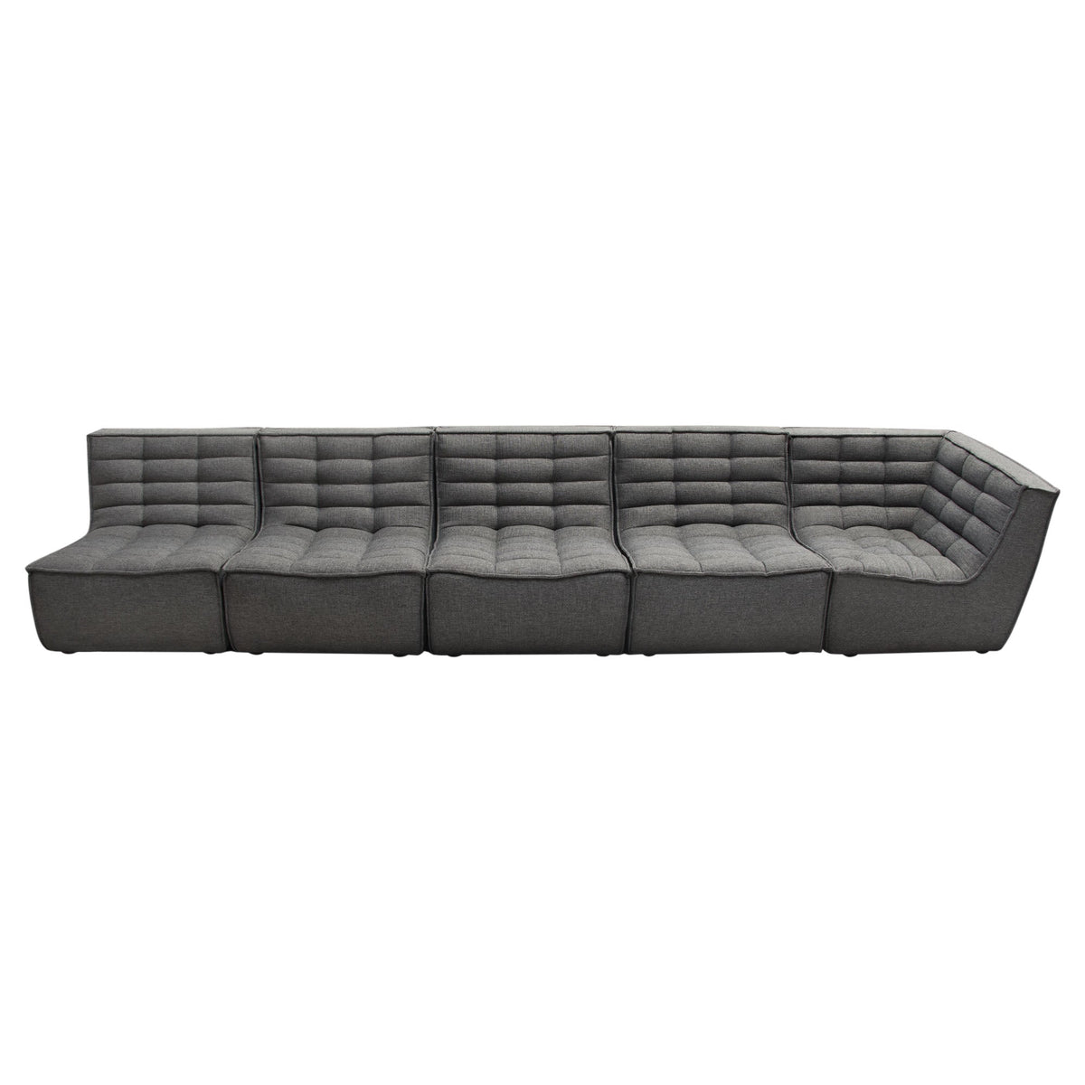 Marshall Grid Tufted Modular Sectional – view 21 – Lusso Furniture Miami