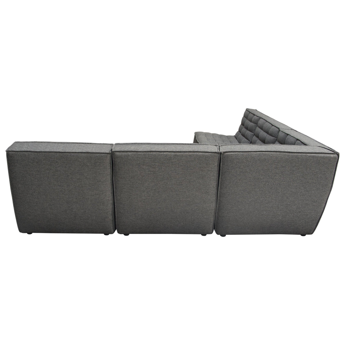 Marshall Grid Tufted Modular Sectional – view 23 – Lusso Furniture Miami