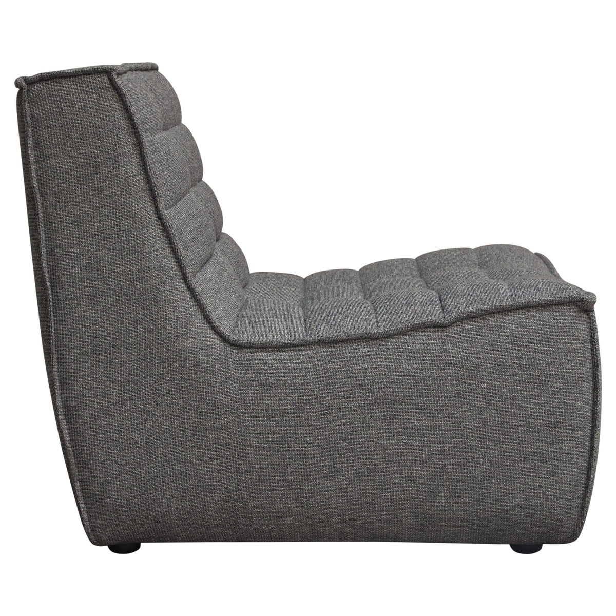 Marshall Grid Tufted Modular Sectional – side view – Lusso Furniture Miami