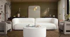 Micah Contoured Modular Sectional Sofa – room setting – Lusso Furniture Miami