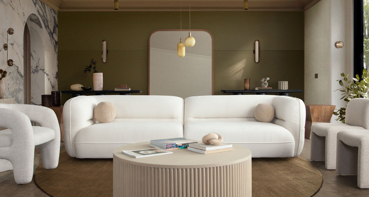 Micah Contoured Modular Sectional Sofa – back view – Lusso Furniture Miami