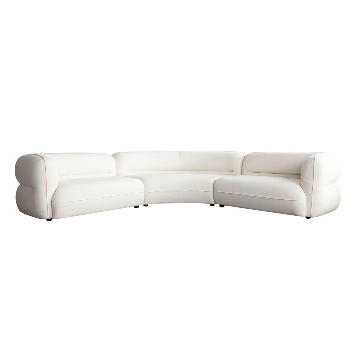 Micah Contoured Modular Sectional Sofa – close-up – Lusso Furniture Miami
