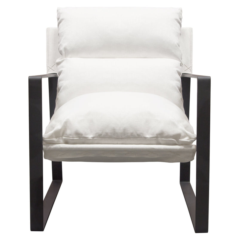 Miller Linen Sling Accent Chair-zoom-