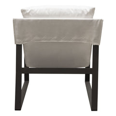 Miller Linen Sling Accent Chair – top view – Lusso Furniture Miami