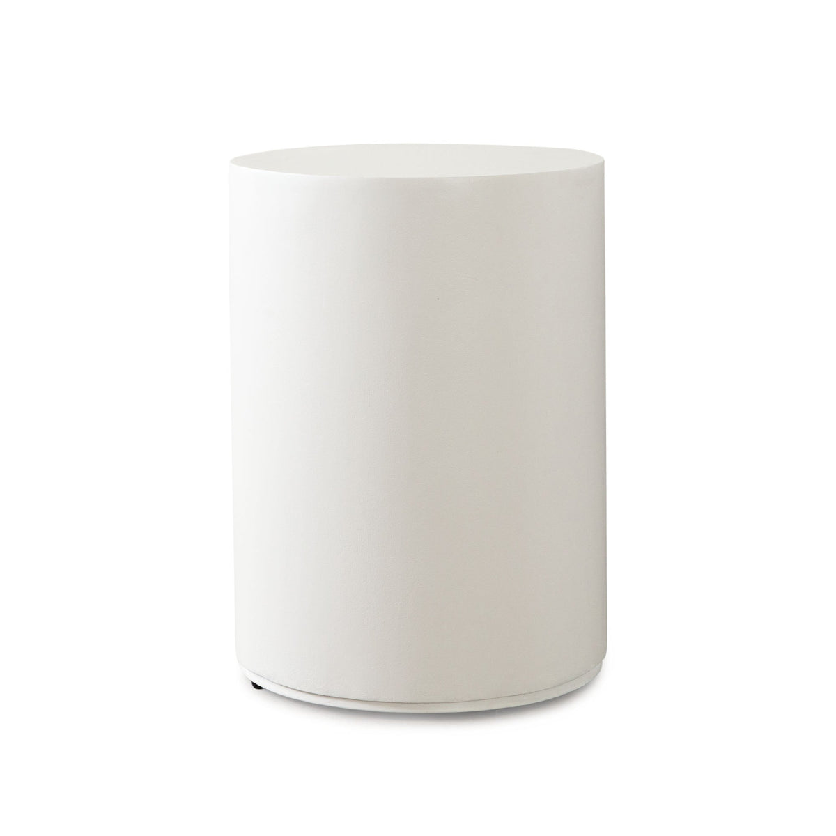 Montage Faux Cement End Table – angle view – Lusso Furniture Miami