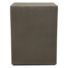 Montage Faux Cement End Table – Square / Natural Cement Grey – view 19 – Lusso Furniture Miami