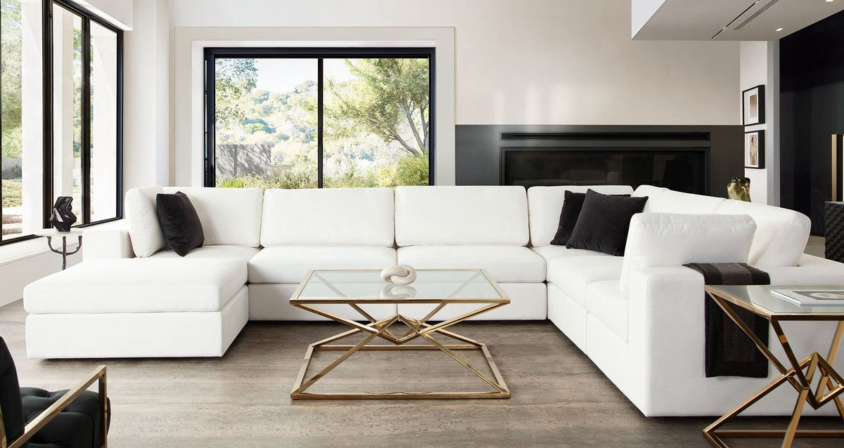 Muse Performance Fabric Modular Sofa – view 38 – Lusso Furniture Miami