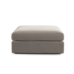 Muse Performance Fabric Modular Sofa – Ottoman / Winter Mink Performance Velvet – view 45 – Lusso Furniture Miami