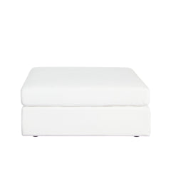Muse Performance Fabric Modular Sofa – Ottoman / Mist White Performance Fabric – alternate view – Lusso Furniture Miami