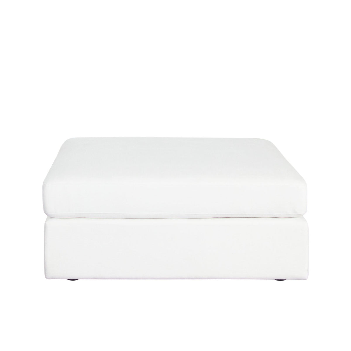 Muse Performance Fabric Modular Sofa – Ottoman / Mist White Performance Fabric – alternate view – Lusso Furniture Miami