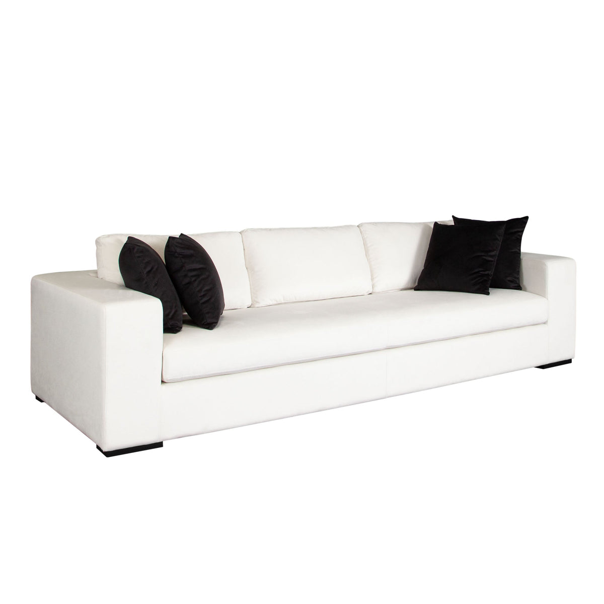 Muse Performance Fabric Sofa – side view – Lusso Furniture Miami