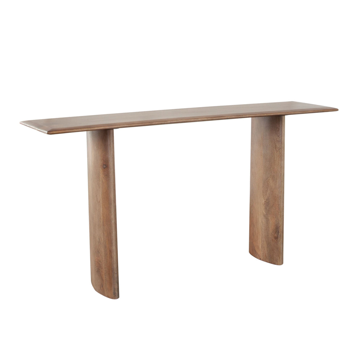 Nara Mango Wood Console Table – angle view – Lusso Furniture Miami