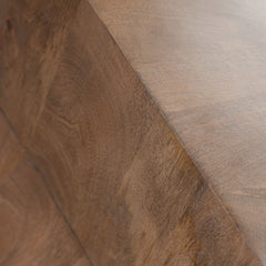 Nara Sculpted Pedestal End Table – back view – Lusso Furniture Miami
