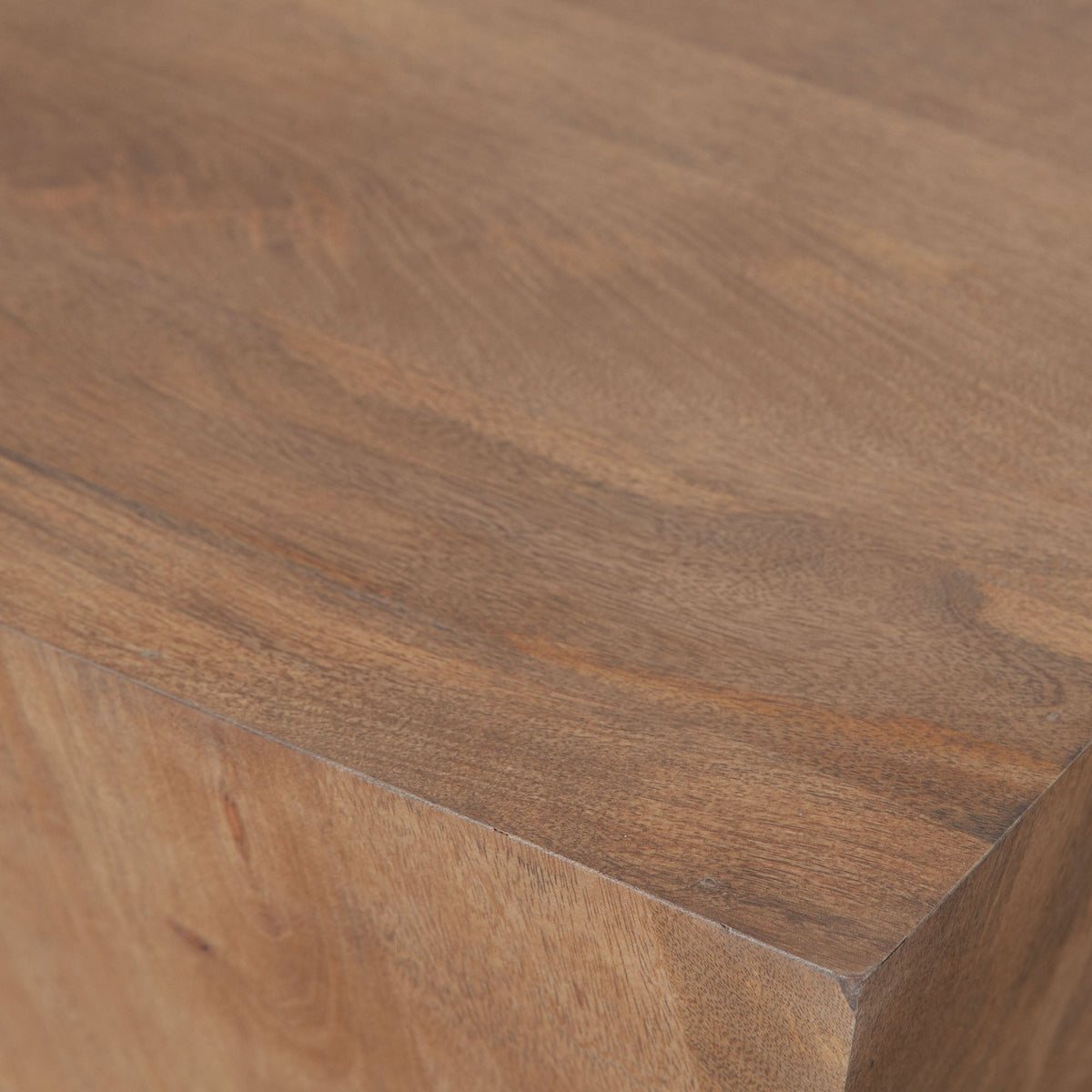 Nara Sculpted Pedestal End Table – top view – Lusso Furniture Miami