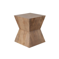 Nara Sculpted Pedestal End Table – detail – Lusso Furniture Miami