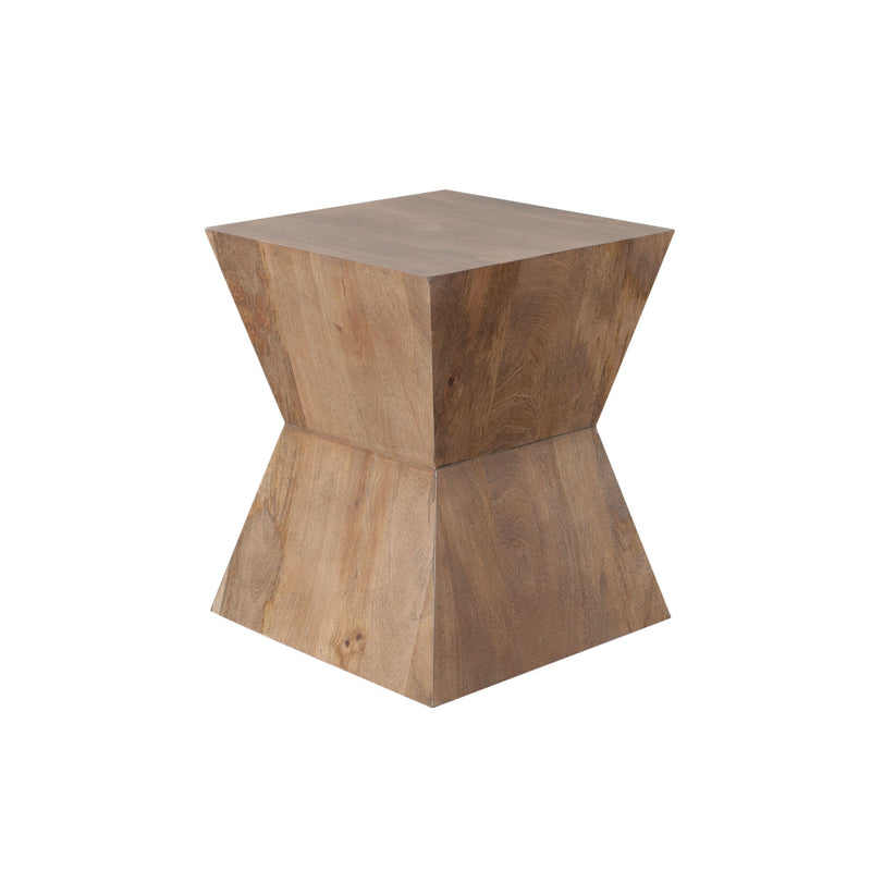 Nara Sculpted Pedestal End Table-zoom-