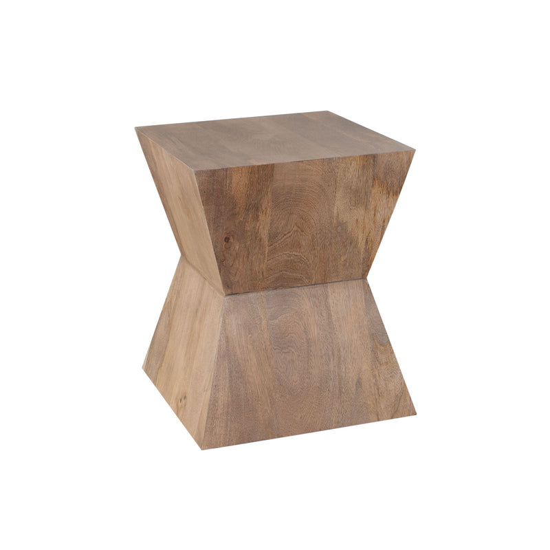 Nara Sculpted Pedestal End Table-zoom-