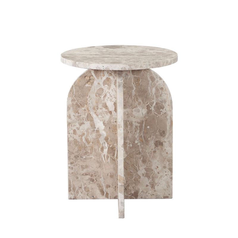 Nebula Round Marble End Table-zoom-