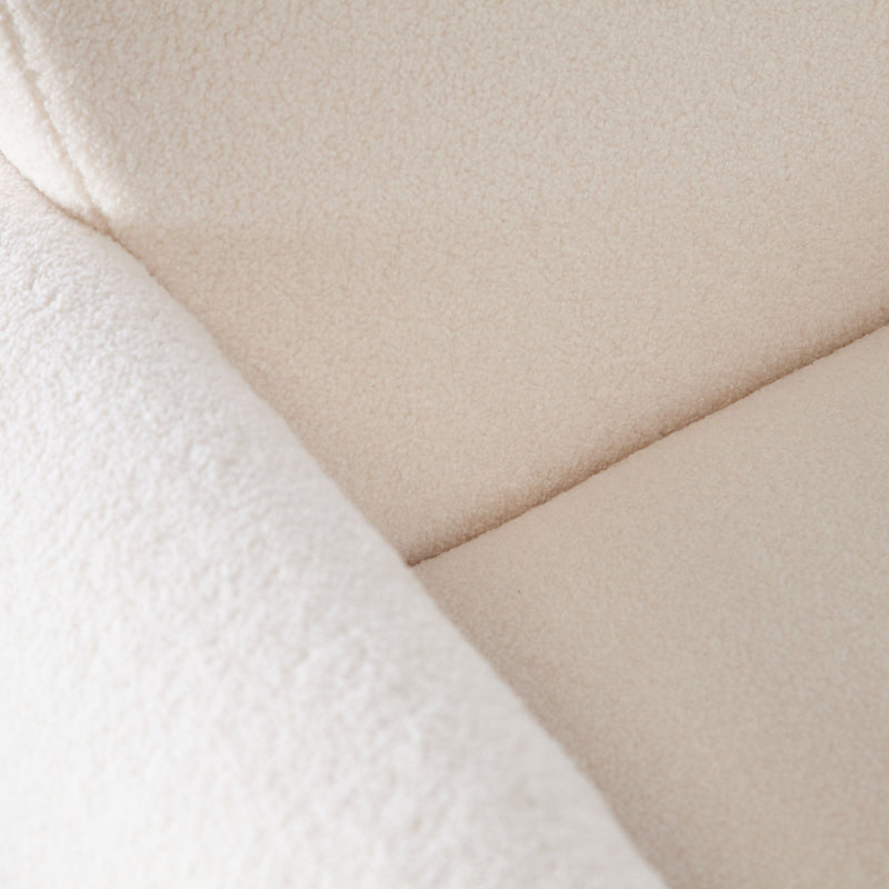 Noa Ivory Sherpa Accent Chair-zoom-