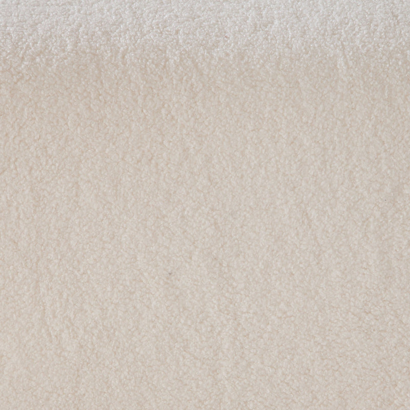 Noa Ivory Sherpa Accent Chair-zoom-