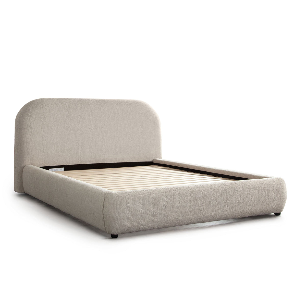 Ocean Performance Fabric Platform Bed – angle view – Lusso Furniture Miami