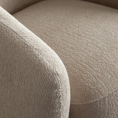 Ocean Performance Fabric Swivel Chair – back view – Lusso Furniture Miami