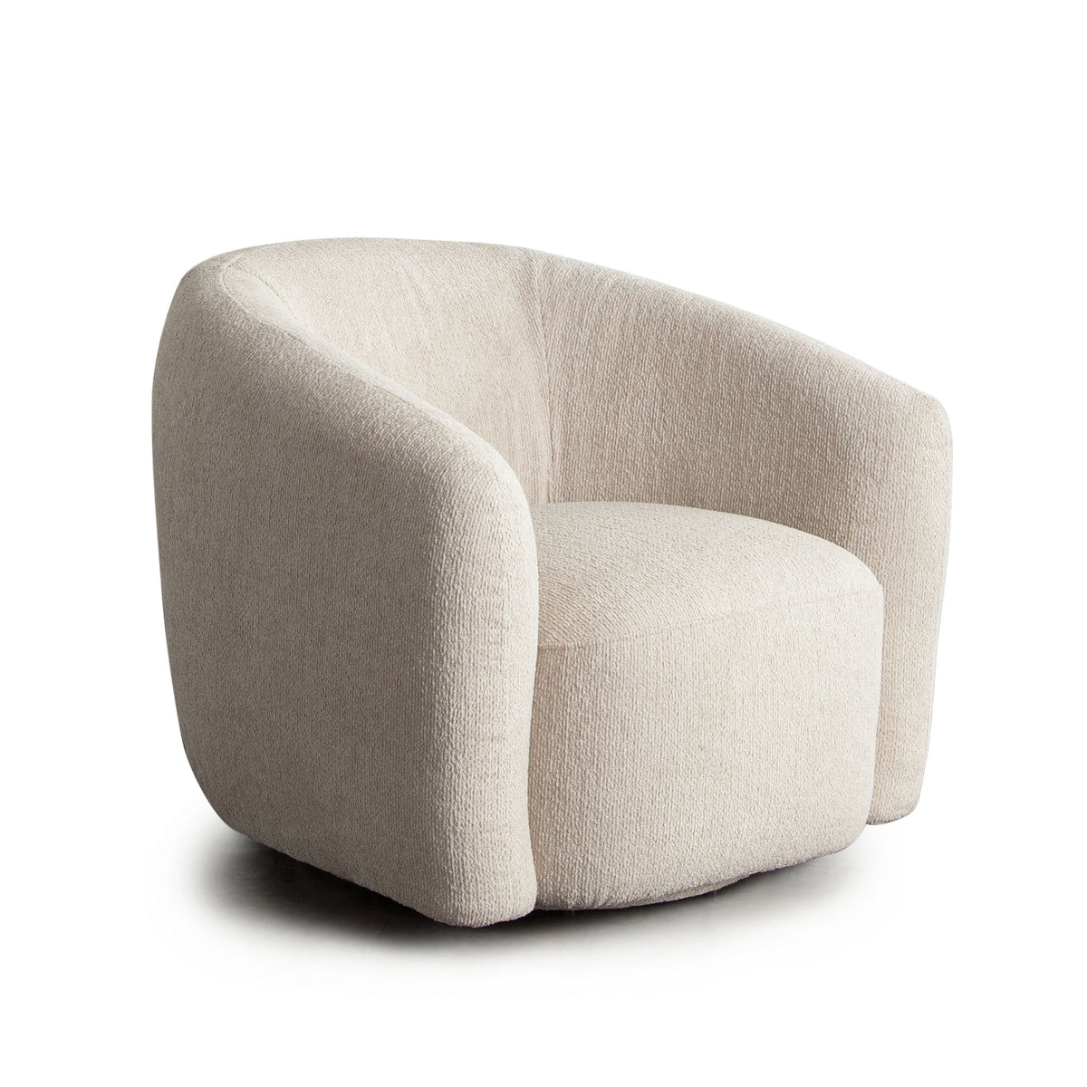 Ocean Performance Fabric Swivel Chair – angle view – Lusso Furniture Miami