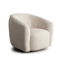 Ocean Performance Fabric Swivel Chair – angle view – Lusso Furniture Miami