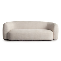 Ocean Curved Performance Fabric Sofa – angle view – Lusso Furniture Miami