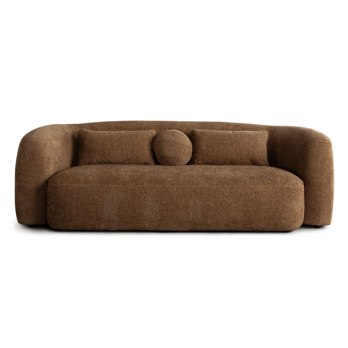 Ocean Curved Performance Fabric Sofa – Dune Medal Bronze Performance Fabric – alternate view – Lusso Furniture Miami