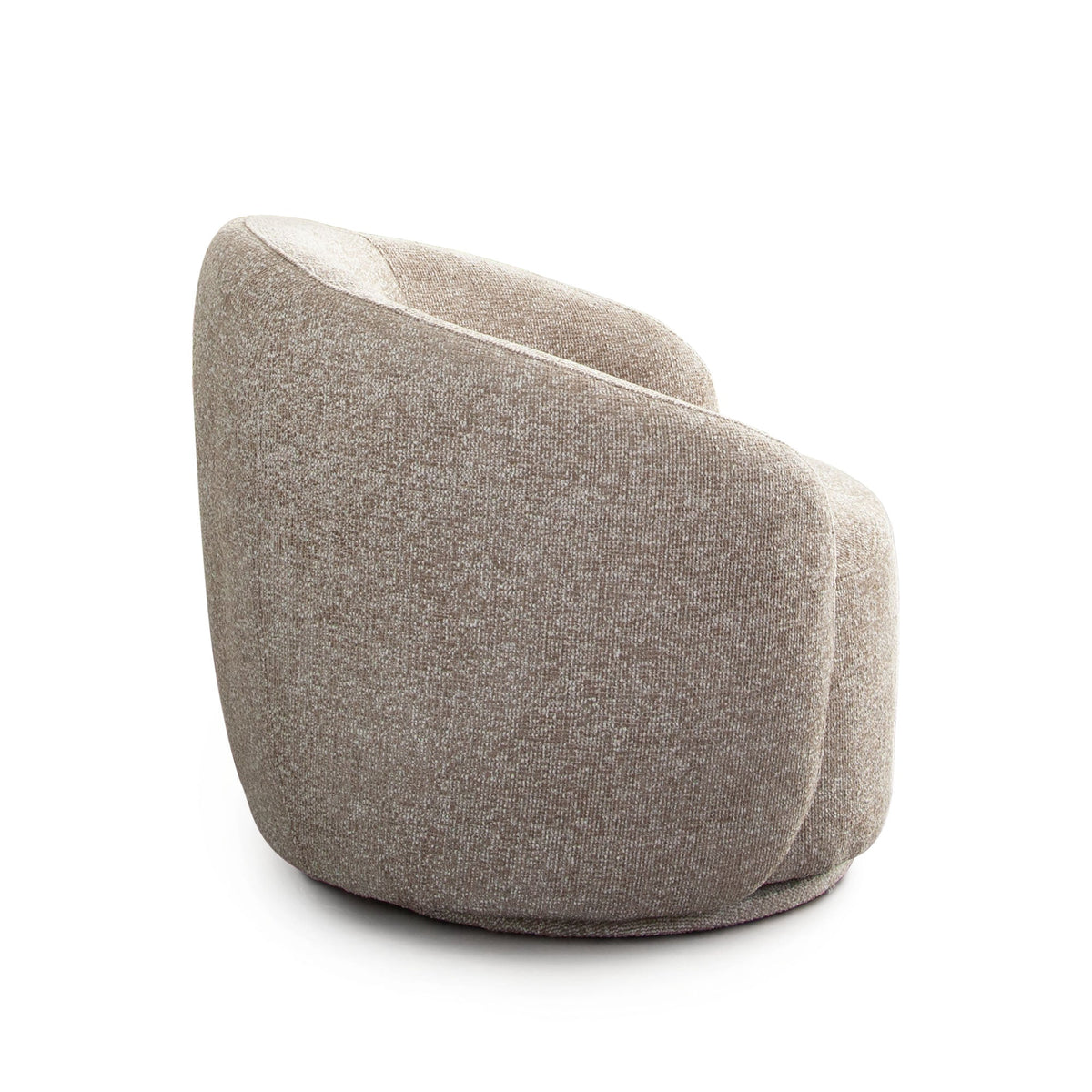 Olli Contoured Swivel Accent Chair – side view – Lusso Furniture Miami