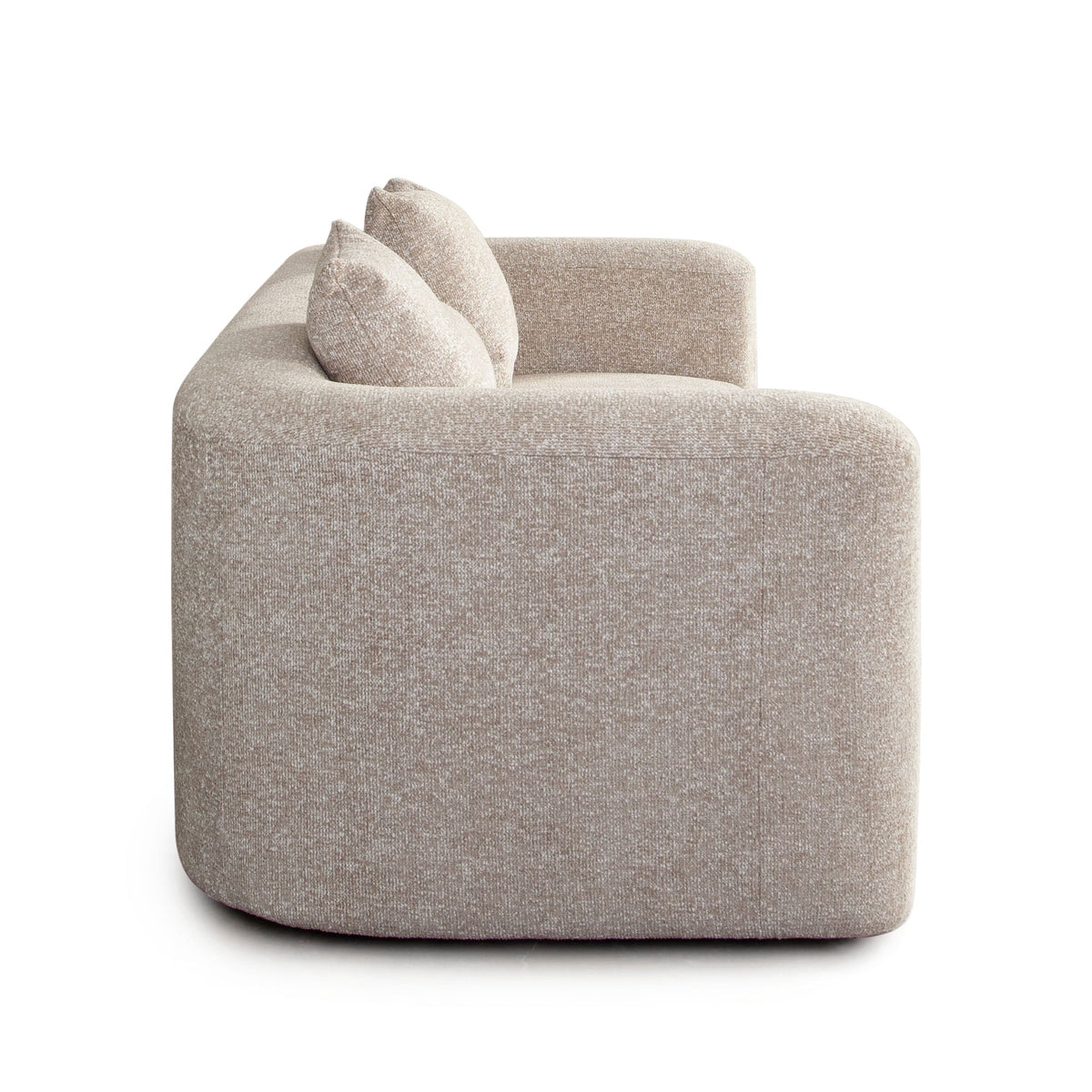 Olli Bench Seat Fabric Sofa – room setting – Lusso Furniture Miami