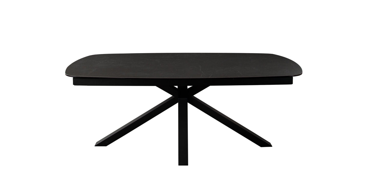 Onyx Extension Dining Table – angle view – Lusso Furniture Miami