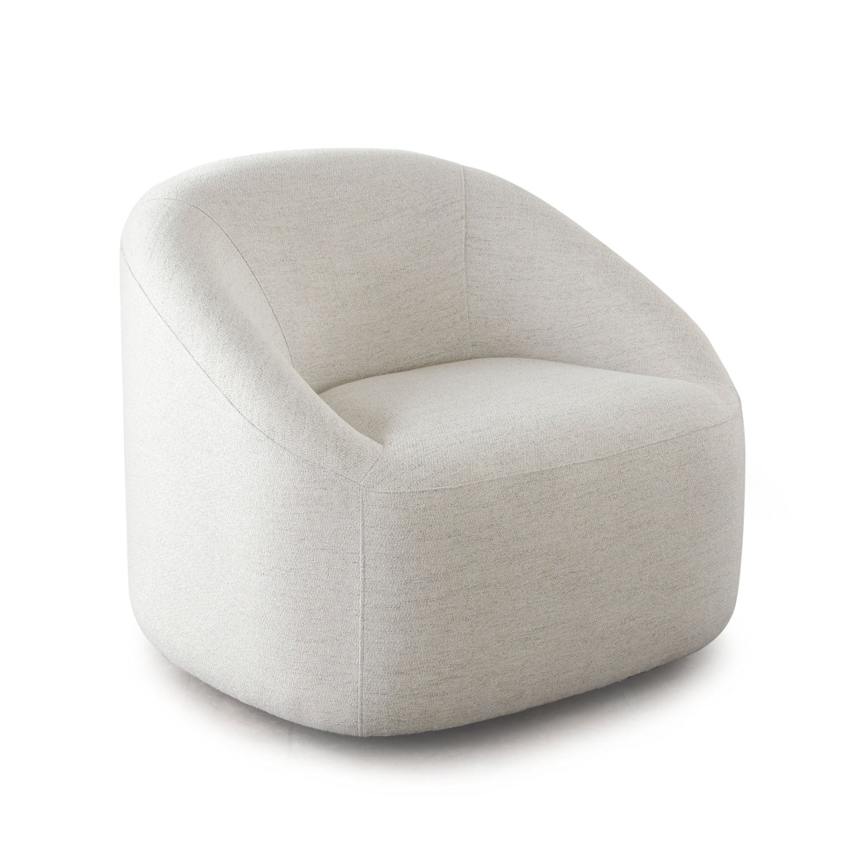 Opal Contoured Arm Swivel Chair – angle view – Lusso Furniture Miami