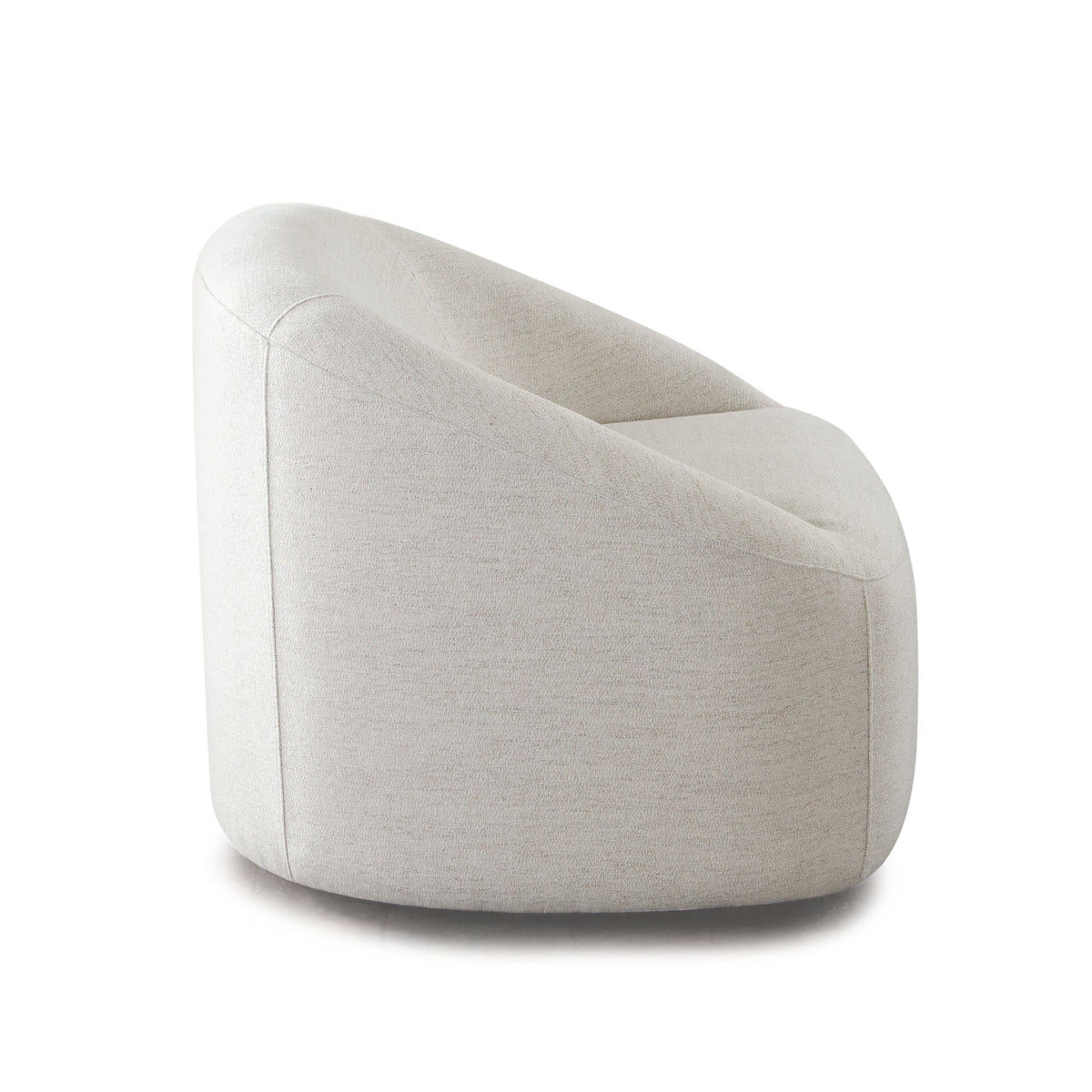 Opal Contoured Arm Swivel Chair – side view – Lusso Furniture Miami