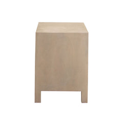 Palm Woven Rope Mango Wood End Table – close-up – Lusso Furniture Miami