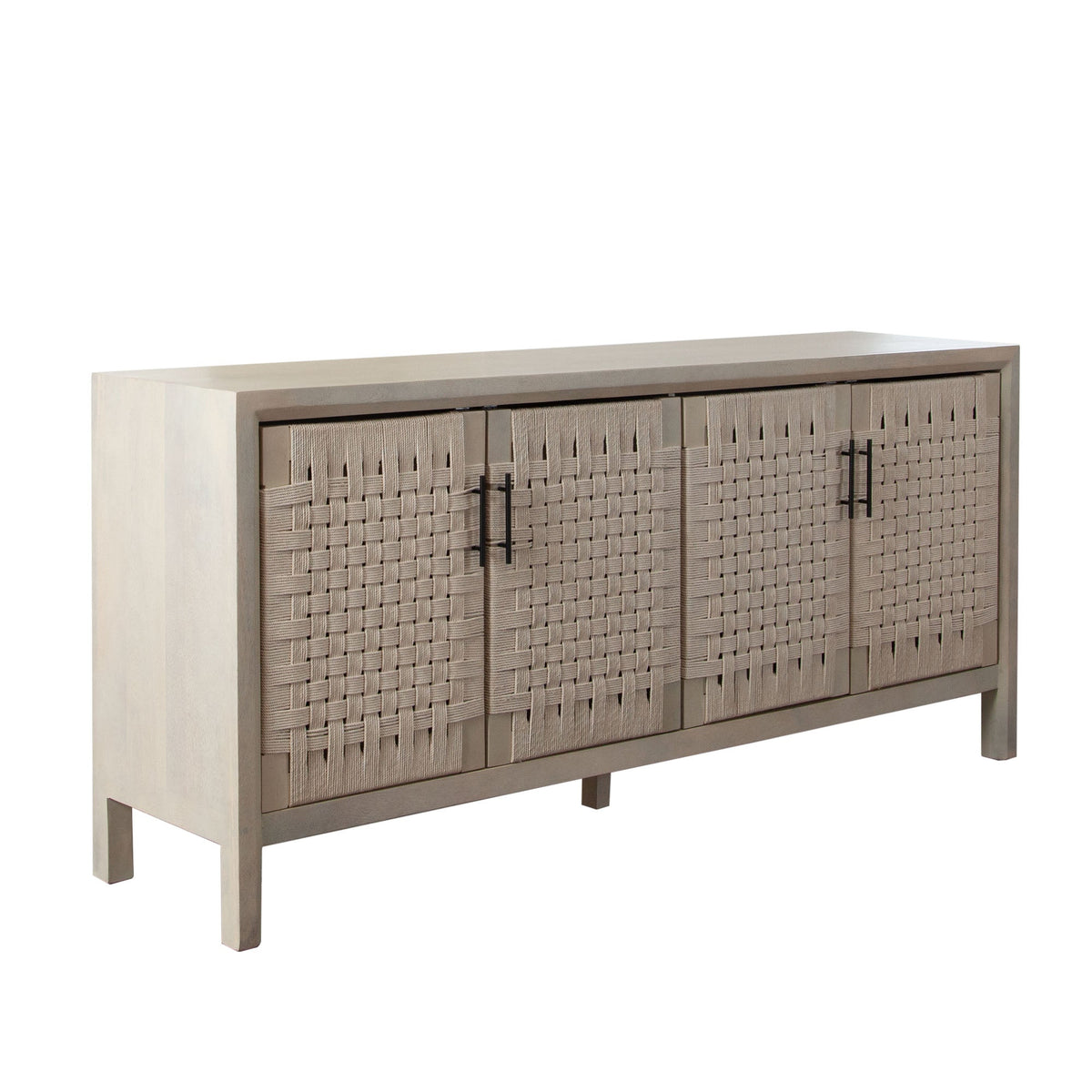 Palm Solid Mango Wood Sideboard – room setting – Lusso Furniture Miami