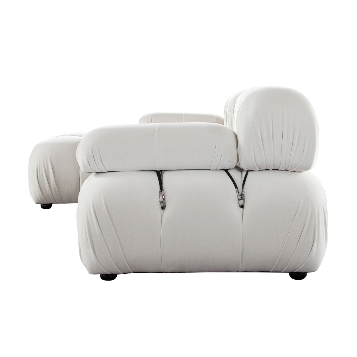 Paloma Bubble Tufted Velvet Modular Sofa – view 39 – Lusso Furniture Miami