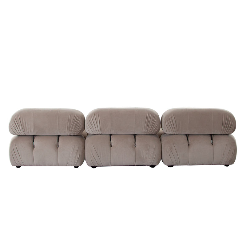 Paloma Bubble Tufted Velvet Modular Sofa-zoom-