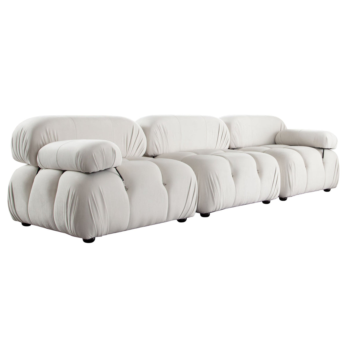 Paloma Bubble Tufted Velvet Modular Sofa – view 25 – Lusso Furniture Miami