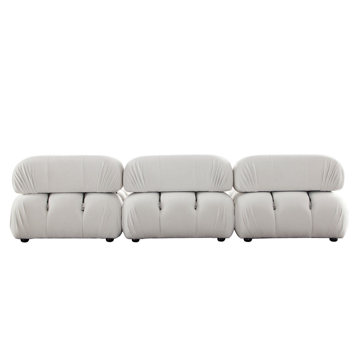 Paloma Bubble Tufted Velvet Modular Sofa – view 27 – Lusso Furniture Miami