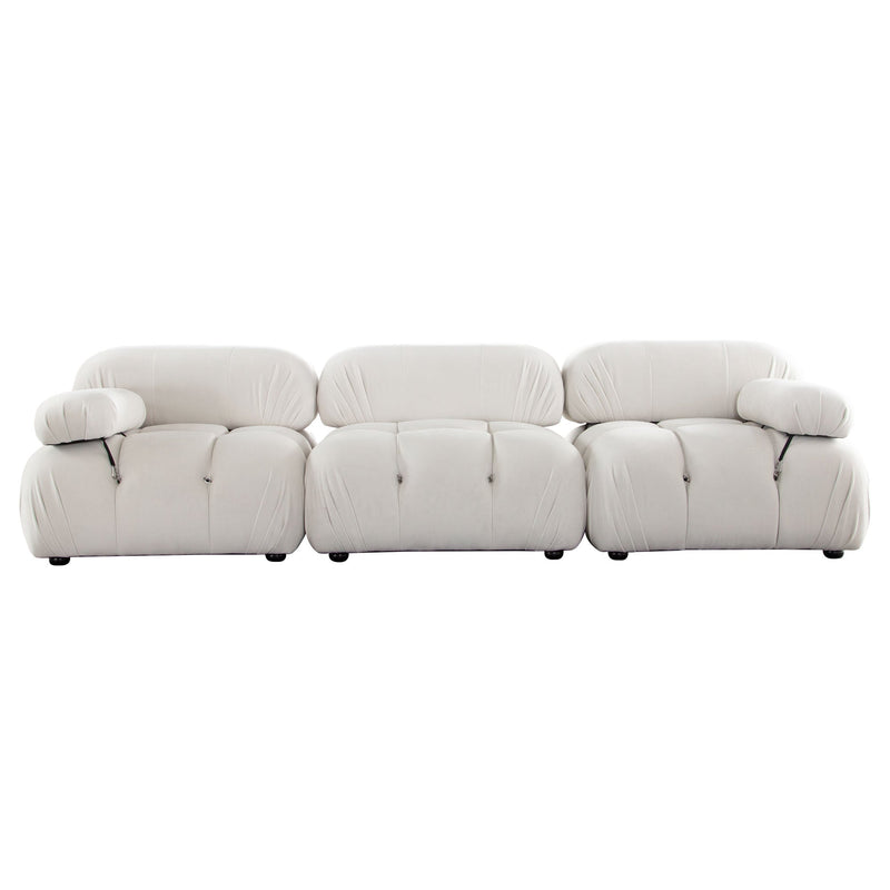 Paloma Bubble Tufted Velvet Modular Sofa-zoom-