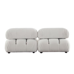 Paloma Bubble Tufted Velvet Modular Sofa – view 19 – Lusso Furniture Miami