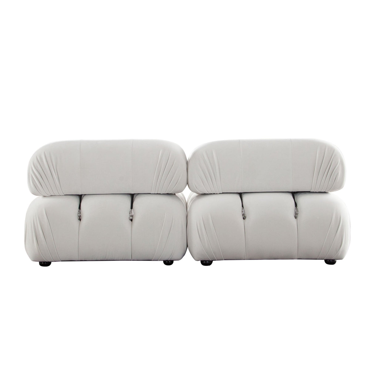 Paloma Bubble Tufted Velvet Modular Sofa – view 19 – Lusso Furniture Miami