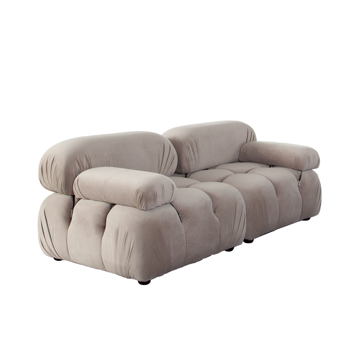 Paloma Bubble Tufted Velvet Modular Sofa – view 63 – Lusso Furniture Miami