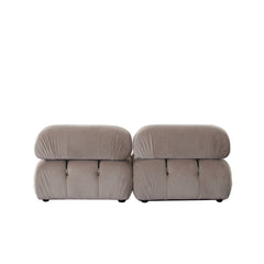 Paloma Bubble Tufted Velvet Modular Sofa – view 65 – Lusso Furniture Miami