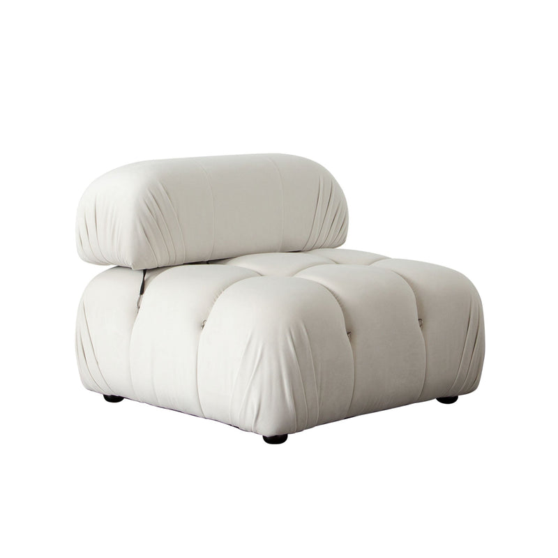 Paloma Bubble Tufted Velvet Modular Sofa-zoom-